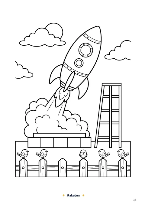 Beispielseite aus Unser Universum: Rakete