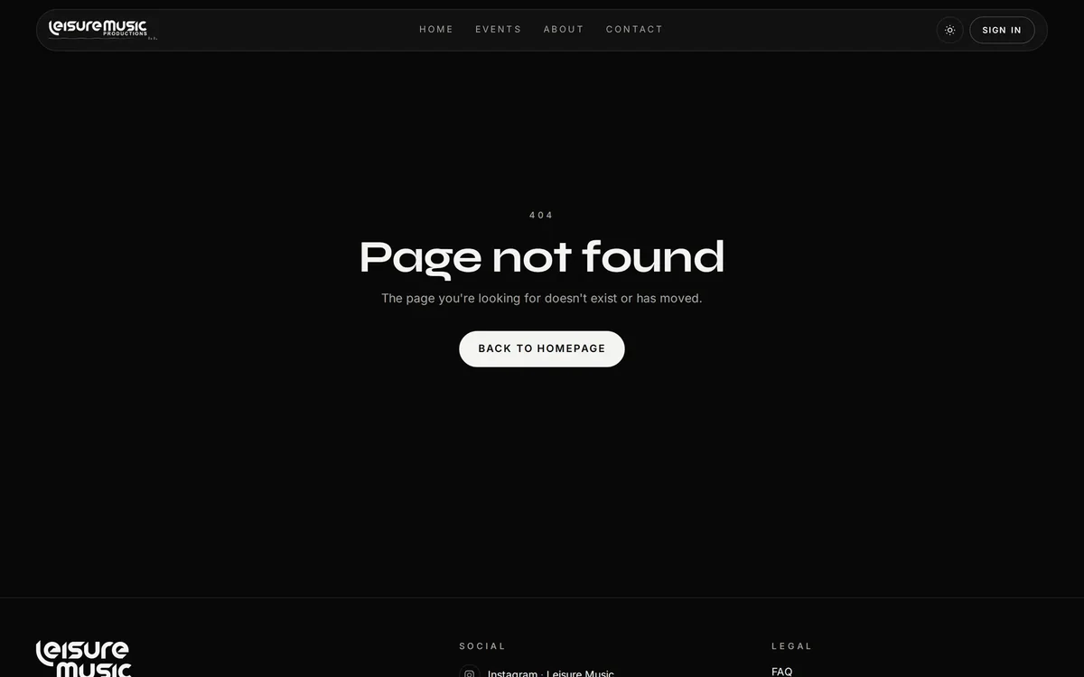 The sign-up in the site footer, with double opt-in